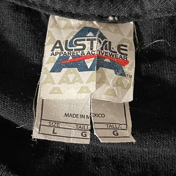 KIZZ 40 YEAR ANNIVERSARY 2014 TOUR DEF LEPPARD BLACK GRAPHIC T SHIRT SIZE L - Picture 7 of 7